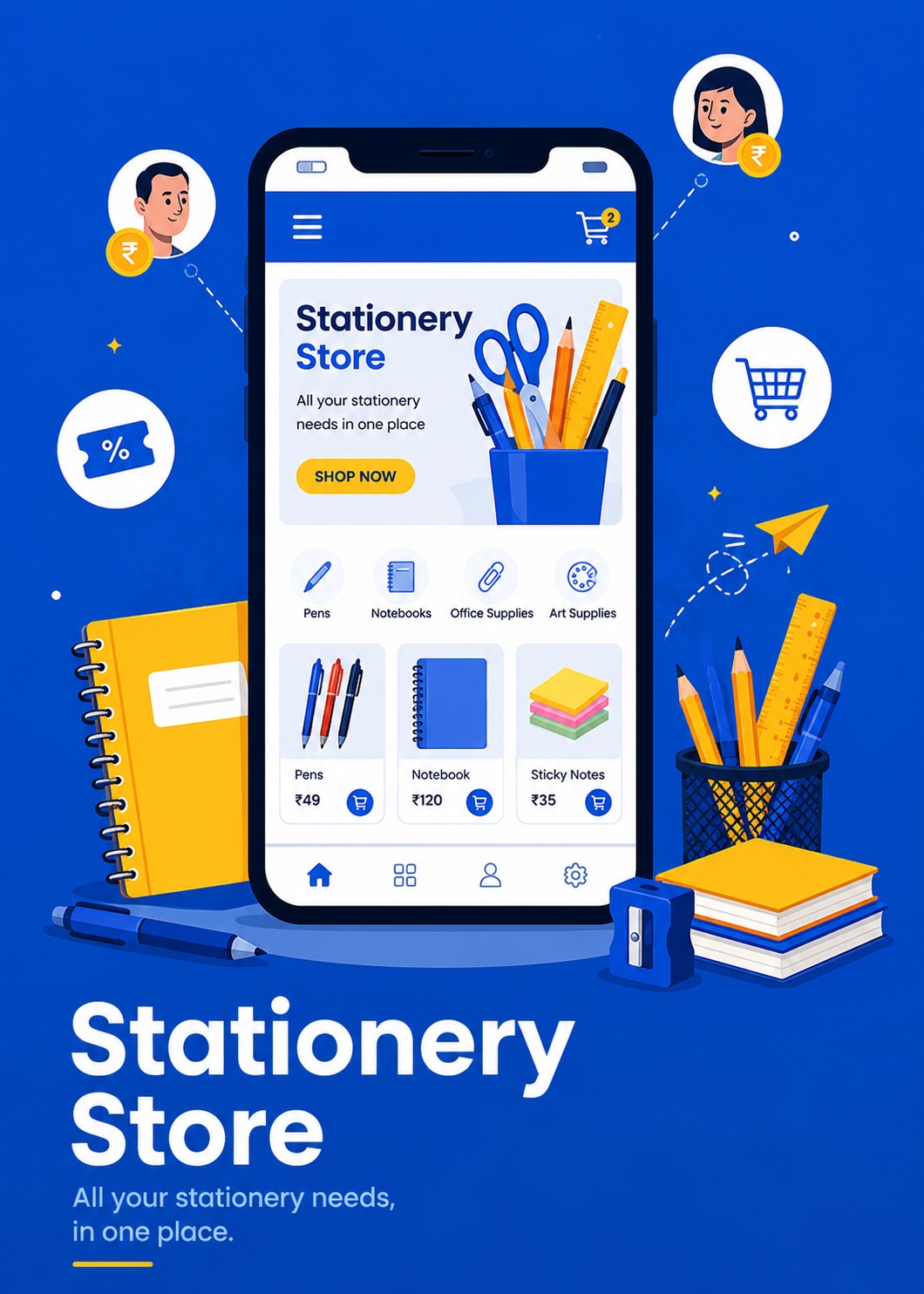 Stationery Store Mobile App Development